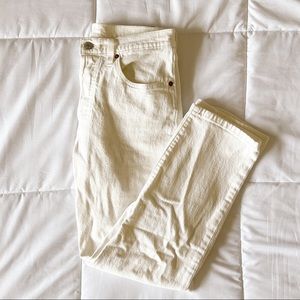 Levi’s 501 ankle cropped straight leg jeans